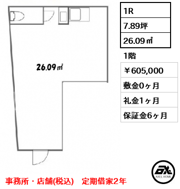 IJK神宮前れい（店舗） 605,000円