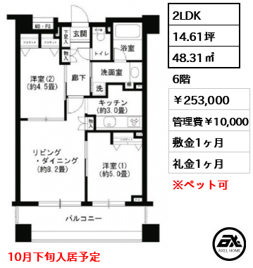 クリオ文京小石川 253,000円