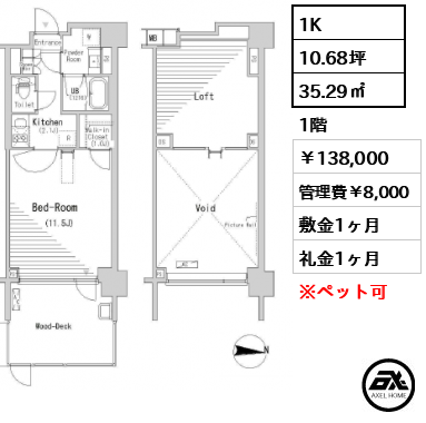 パークアクシス辰巳ステージ　 138,000円