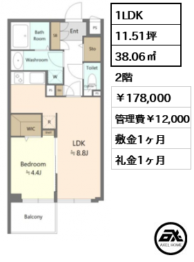 ルート四谷三丁目 178,000円
