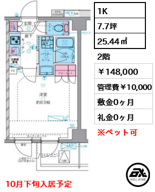 ジェノヴィア四谷三丁目グリーンヴェール　 148,000円