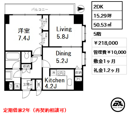 ガーデンクレスト 218,000円
