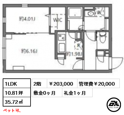 フラッフィー市谷台町 203,000円