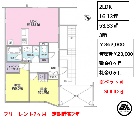 ポラスト代々木 362,000円