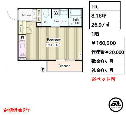 ポラスト代々木八幡 160,000円
