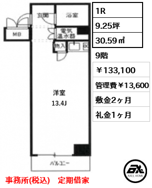 代々木シティホームズ 133,100円