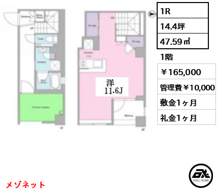 SAKAE PLANET Ⅰ （サカエプラネットワン） 165,000円