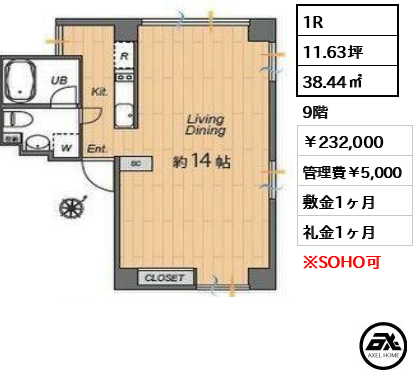 ラティオ築地 232,000円