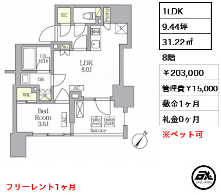 テラス神田猿楽町 203,000円