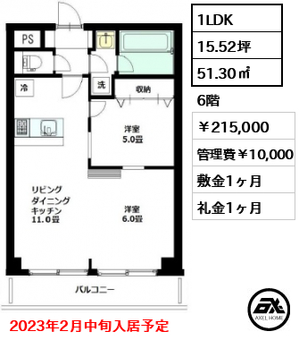 ハイホーム本陣 215,000円