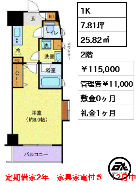 プレール・ドゥーク潮見Ⅱ 115,000円