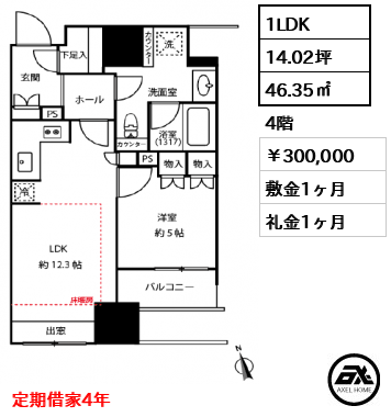 パークコート神宮前 (The Air / The Forest) 300,000円