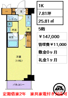 TATSUMIスカイガーデンテラス 147,000円