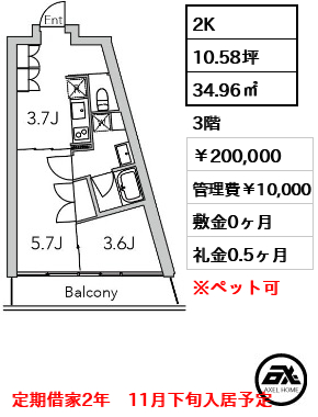 GranDuo代々木2（グランデュオ代々木2） 200,000円