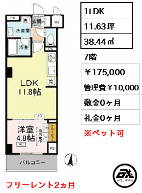ロイジェント潮見 175,000円
