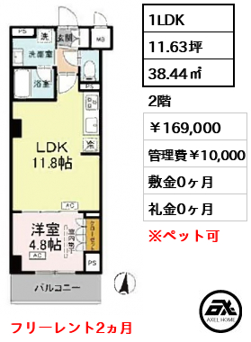 ロイジェント潮見 169,000円