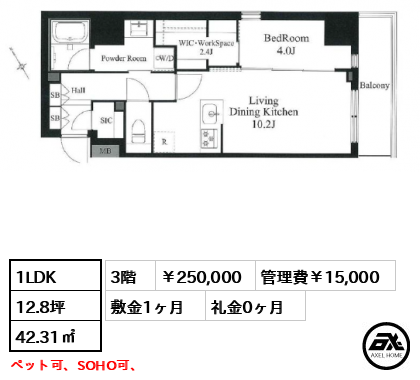 ラティエラ秋葉原 250,000円