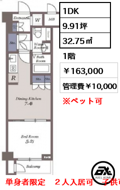 ドゥーエ参宮橋 163,000円
