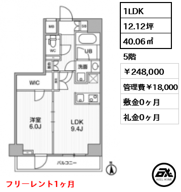ザ・レジデンス神楽坂Ⅰ 248,000円