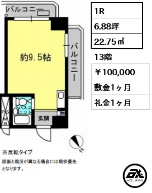 東京ビュック中銀　【住居・店舗】 100,000円