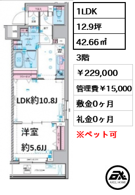 GENOVIA 東神田 green veil (ジェノヴィア東神田グリーンヴェール) 229,000円