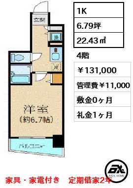 プレサンス新宿御苑前アルティメット　 131,000円