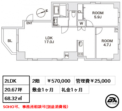 エスペランサ神宮前 570,000円