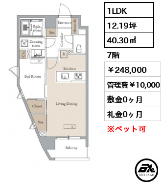 グランカーサ四谷 248,000円