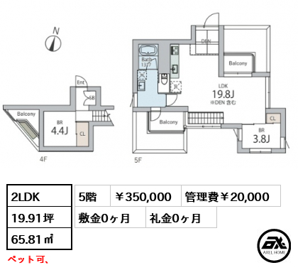 CLARITIA　BUNKYOHONGO（クラリティア文京本郷） 350,000円