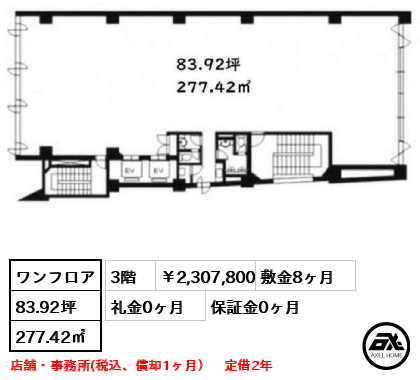 代々木センタービル（事務所・店舗） 2,307,800円