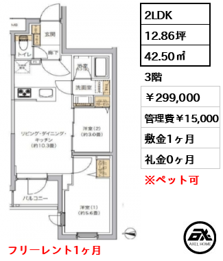 リビオメゾン湯島 299,000円