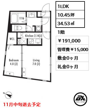 GRAN PASEO代々木（グランパセオ代々木） 191,000円