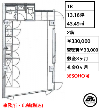 BIRTH神宮前 (バース神宮前） 330,000円